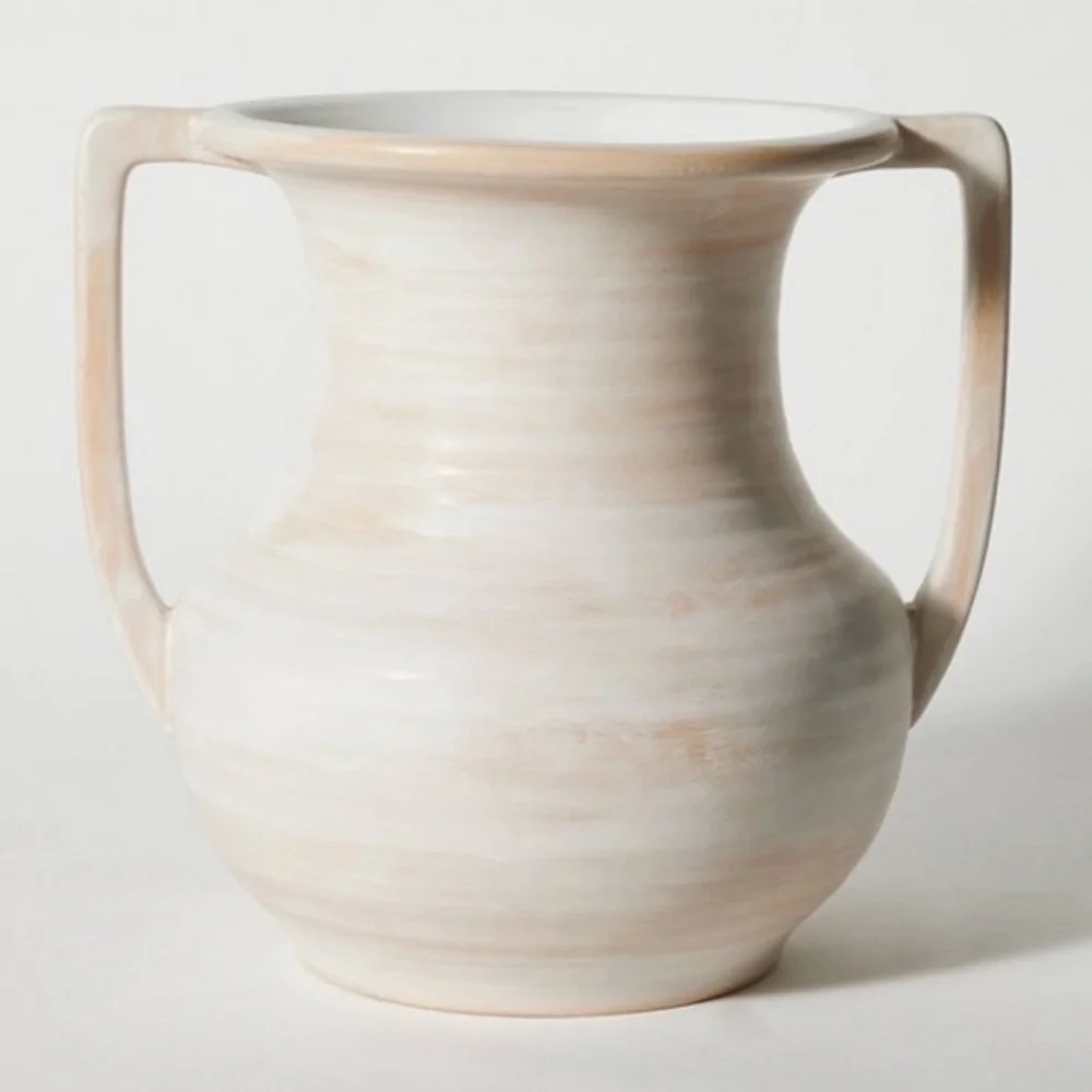 STUDIO MCGEE NWT ceramic trophy vase -cream -large